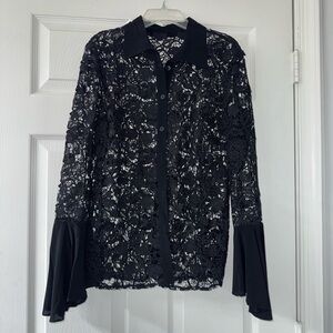 Gorgeous Black Lace Boston Proper Top!